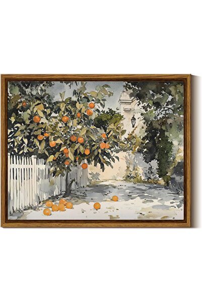ALAYRA International Framed Vintage Canvas 30x40 cm, Minimalist Oil Painting,...