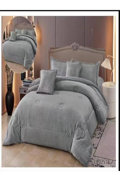 BEC29 Winter bedspread set for two people in charming colors and quilted design