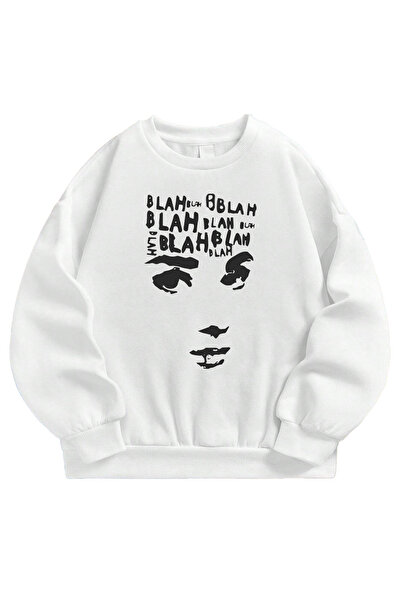 SVART WEAR Blah Blah Blah Štampano Oversize kroj Unisex dukserica