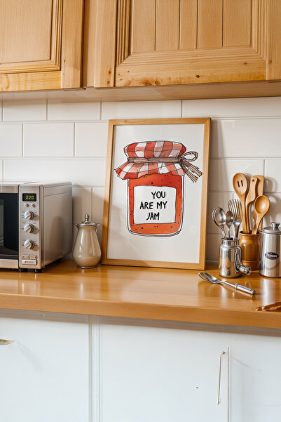 gxe.art Atmosferă caldă de bucătărie |   Pictură cu poster cu rama din lemn # 47