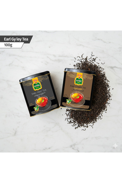 vital tea شاي فيتال بيور سيلان - 100 غرام وشاي إيرل غراي - 150 غرام