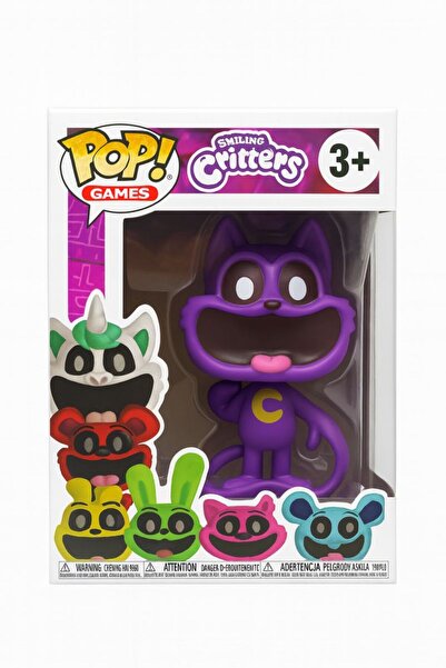 OEM Figurine – Purple Cat "C", Collectible Vinyl Figurine 3+