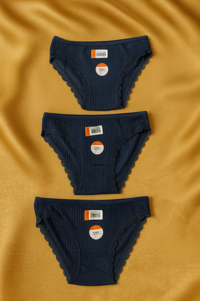 İlke Likralı Derby viskon bikini 3' lü set