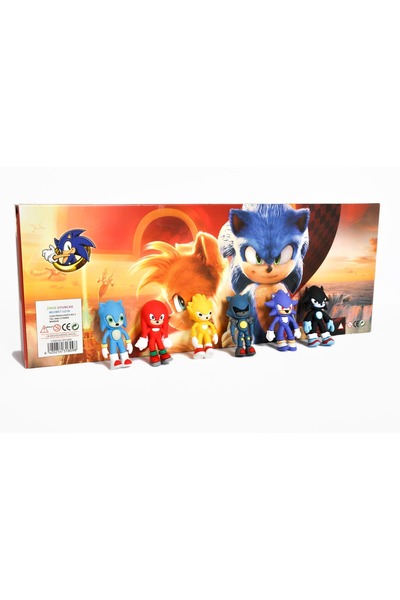 outlet shop Figür 6lı Set kirpi Sonic oyuncak 7 cm