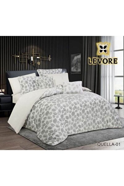 Levore مفرش جاكار شتوي نفر ونص 4قطع فرو على مخمل