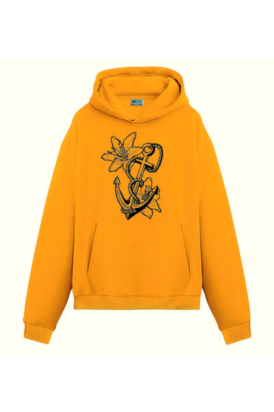 PİXELİA سترة دينيز كابوس مطبوع الرياضية ذات القلنسوة