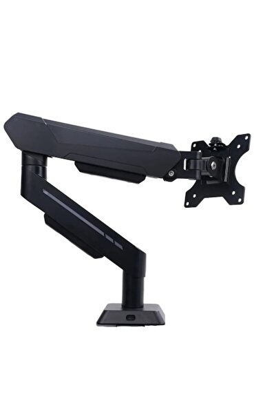 Q-Elite Braț de montare pe birou pentru monitor, reglabil la 360°, clemă/inel...