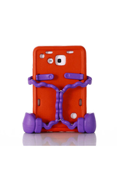 Netzy Galaxy Tab 3 Lite 7.0 T110 Safa Eva Boxer Silicone Tablet Case - Red