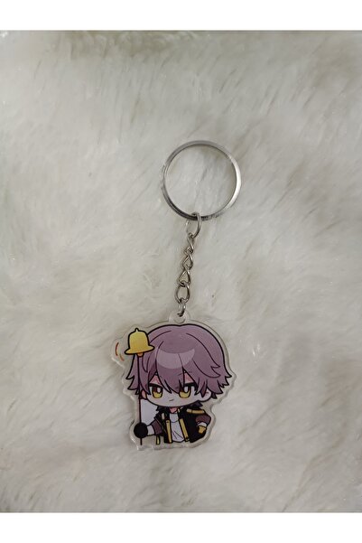 mertfigur حلية حقيبة صغيرة من الأكريليك على شكل سلسلة مفاتيح من هونكاي ستار ريل (4 سم)