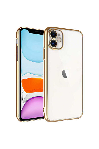 Netzy حافظة SAFA Riksos متوافقة مع هاتف iPhone 11 مع إطار ملون من البلاستيك ا...