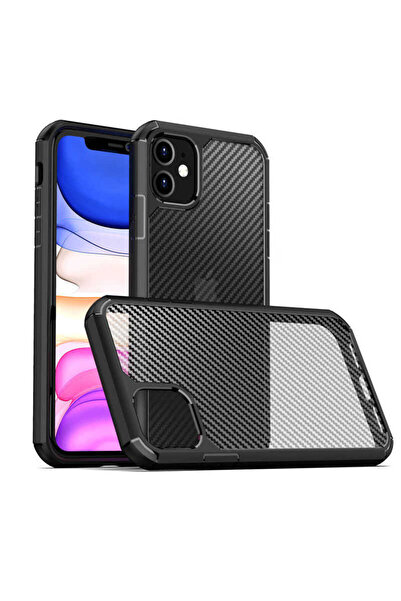 Netzy حافظة سافا إينوكس متوافقة مع هاتف آيفون 11 - أسود