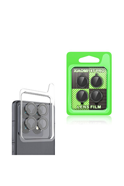 Netzy واقي عدسة الكاميرا المتوافق مع هاتف Xiaomi 14T Pro من SAFA CL-07 - أسود