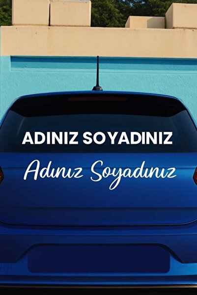 Kıvırcıkyoga Kişiye Özel ad soyad sticker 30*8