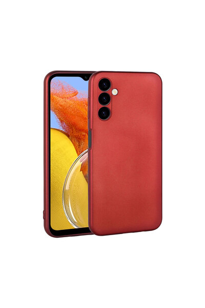 Netzy غطاء سيليكون سافا بريمير لهاتف جالاكسي إم 14 - أحمر