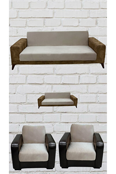 Duru Home Tekstil 3+2+1+1 İtalyan Süet Kolsuz Koltuk Örtüsü ( RENK)