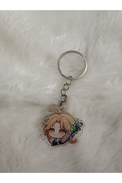 mertfigur حلية حقيبة صغيرة من الأكريليك على شكل سلسلة مفاتيح من هونكاي ستار ريل (4 سم)