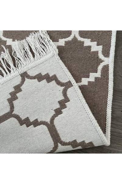 MirCotton Covor țesut din bumbac, cu model modern, lavabil, cu două fețe MR10