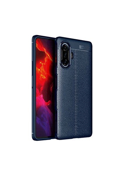 Netzy غطاء حماية سيليكون من نوع SAFA Niss لهاتف Redmi K40 Gaming - أزرق داكن