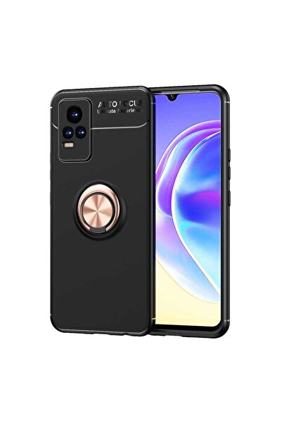 Netzy غطاء سيليكون من سيفو V21E - أسود-ذهبي وردي