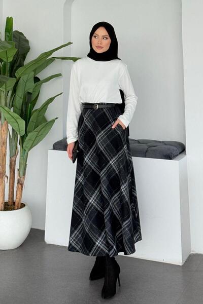 Şulemoda Giyim İdil Etek Black