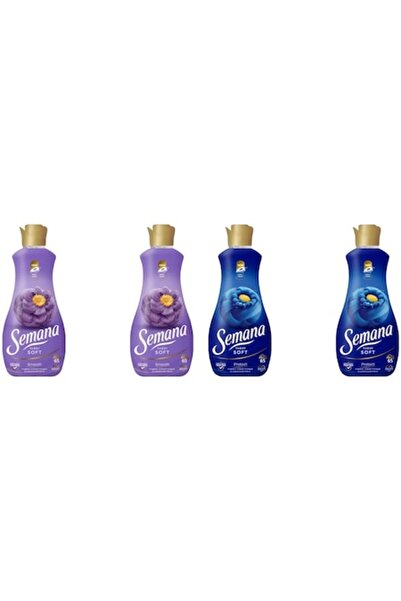 Semana Variety 4-pack: 2x Super Soft Smooth 1.3L (65 washes) + 2x Super Soft ...
