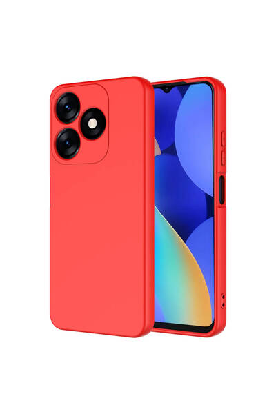 Netzy غطاء حماية لهاتف تكنو سبارك 10 سي - إصدار سافا مارا - أحمر