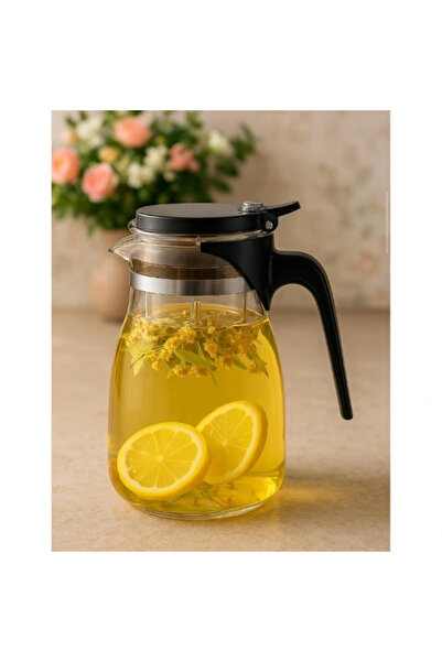 lowell home Decantor din sticlă de 900 ml cu strecurătoare
