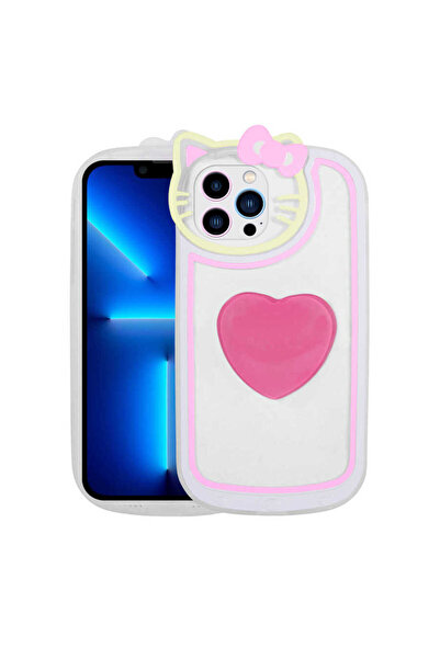 Netzy جراب SAFA المتناغم لهاتف iPhone 13 Pro، متوافق مع تصميم القط الشفاف، مع...