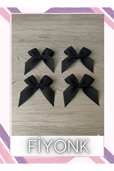 Fiyonks Atölye Keten Kurdele Hazır Fiyonk, 50 Adet Süsleme Fiyonk Hazır El Ya...