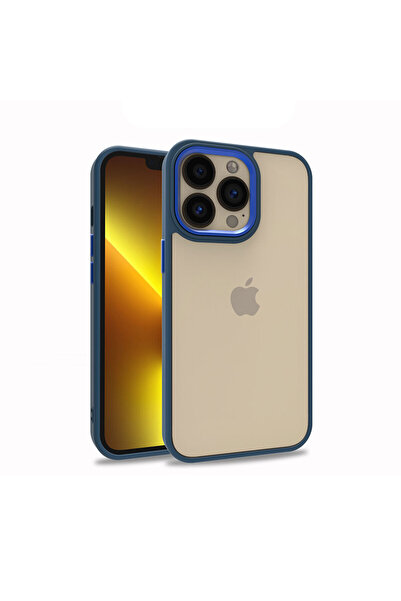 Netzy حافظة سافا فلورا متوافقة مع هاتف آيفون 13 برو - أزرق