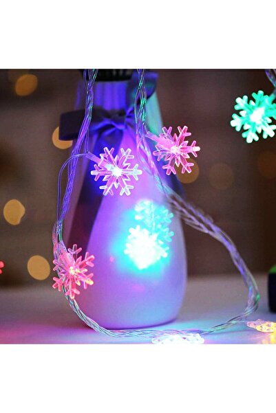 Go İthalat GÜN IŞIĞI - KAR TANESİ 3MT PİLLİ 2 FONKSİYONLU PERİ LED - DEKOR LA...