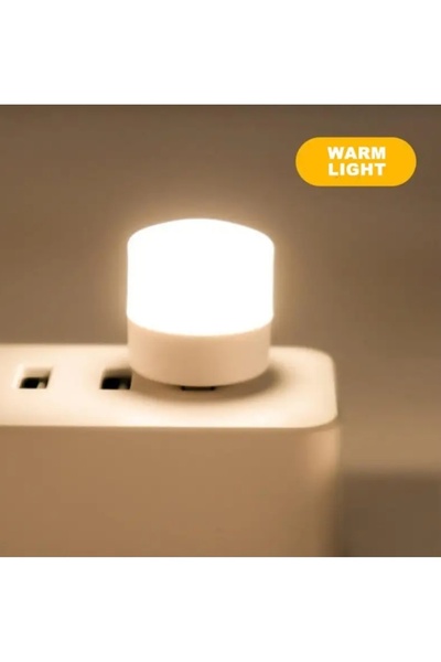 alka Mini Ampul 1 w Taşınabilir USB Led Işık Powerbank-Laptop Pc Uyumlu Gün I...