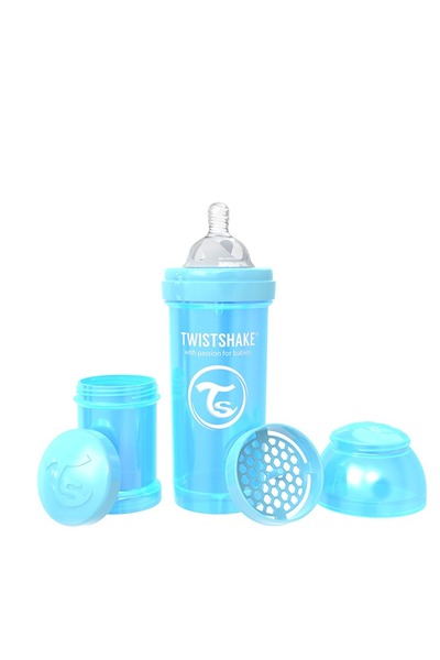 Twistshake Anti-colic baby bottle, 260 ml, Pearl Blue