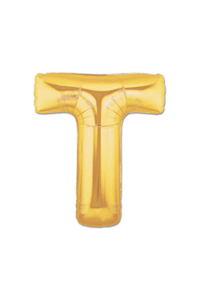 Lisinya Balon cu litere din folie galben auriu 1 metru