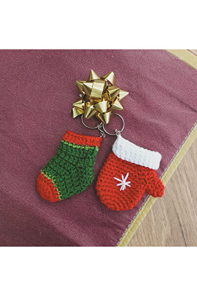 DelinaFrida-BobRossCraft زينة شجرة عيد الميلاد مكونة من قطعتين - سلسلة مفاتيح...