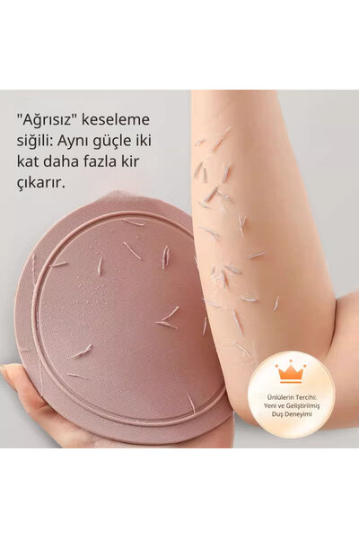 FIVIONT Silikon Hamam Banyo Lifi – Ağrısız Keseleme, Hassas Cilt Dostu, Koku Yapmaz Vücut Temizleme Aparatı