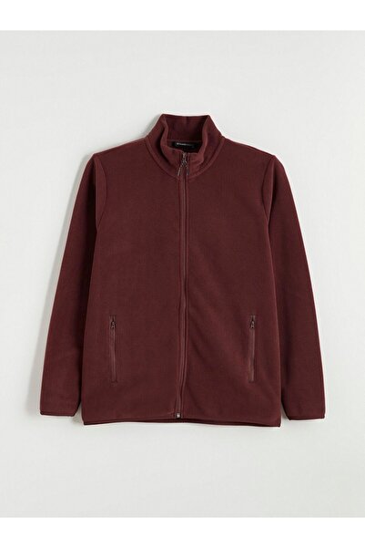 LC Waikiki Lcwaikiki Classic Stand Collar Long Sleeve Fleece Men's Zippered S...