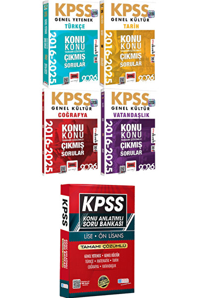Yargı Yayınları Türkçe Tarih Coğrafya Vatandaşlık 2016-2026 Konu Konu Çıkmış ...