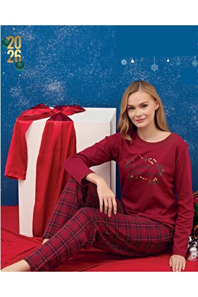 seAes Poleren Oversleep Kadın Kışlık Pijama Takımı