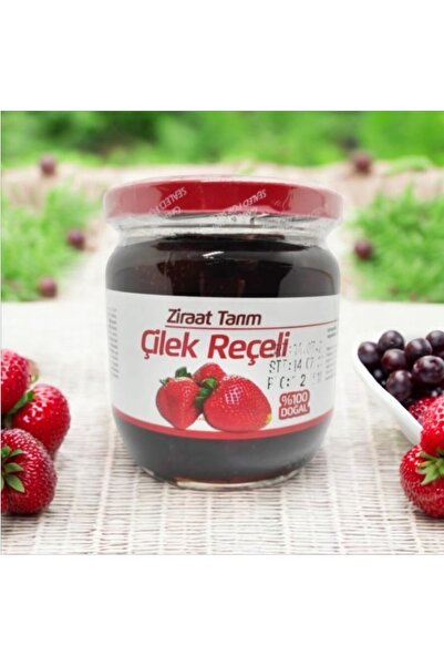 Ziraat Tarım GELENEKSEL ÇİLEK REÇELİ %75 MEYVE ORANLI 500 GR