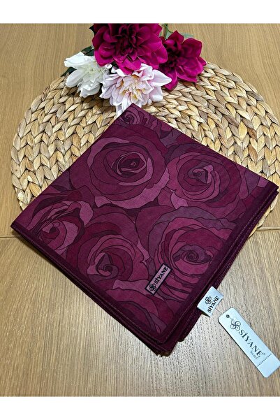 SİYANE ŞAL Siyane Scarf Rose Pattern Scarf 03