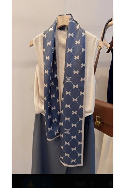 LO ADORO Kadın Fular Şal Kore Modası Saten Kumaş Özel Seri Gömlek Aksesur Yen...