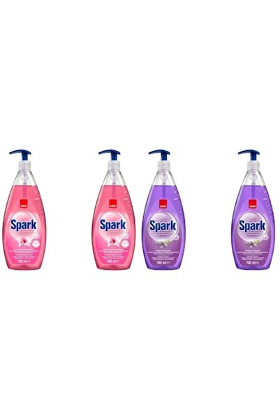 Sano Set Variat — 2x 700ml Spark Almond Blossom + 2x 700ml Spark Lavender Det...