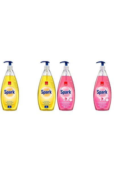 Sano Set Variat - 4 Componente (2 x 1L Lămâie Spark + 2 x 700ml Flori de Migd...