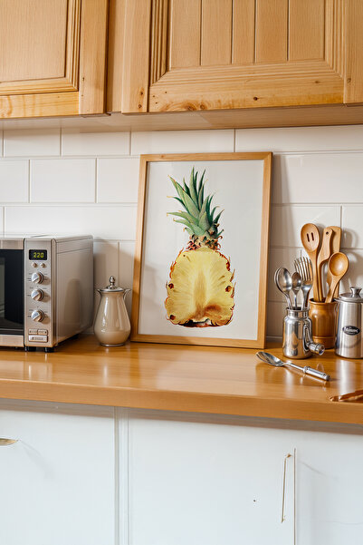 gxe.art Urme minime de bucătărie |   Pictură cu poster cu rama din lemn # 147