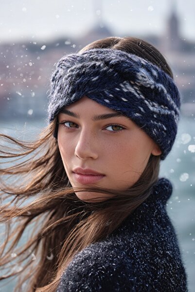 LAGRANZE باندانا منسوجة بنمط متموج