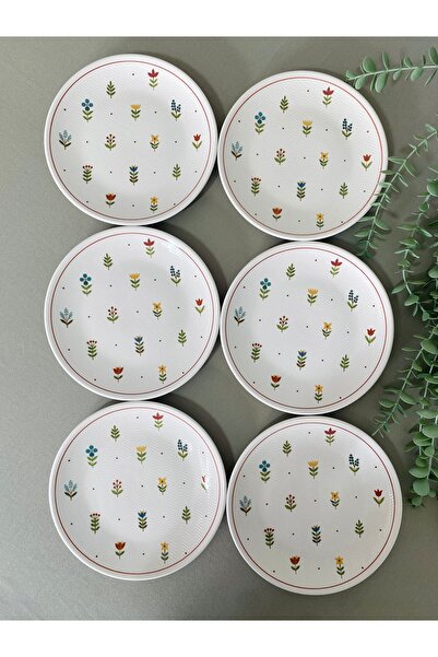 VENÜS HOME DECORATION طقم أطباق تقديم/حلويات من باستيل جاردن مكون من 6 قطع مق...