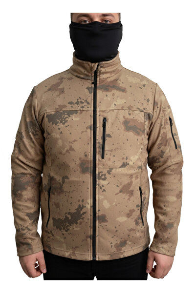 Mysia Outdoor JANDARMA KAMUFLAJ DESEN TAKTİK POLAR MONT AVCI MONT 6 CEP