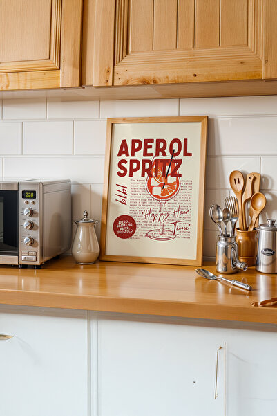 gxe.art Linia de aromă atemporală |   Pictură cu poster cu rama din lemn # 117