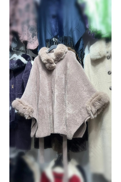 ZTO معطف أنجورا إيطالي للنساء